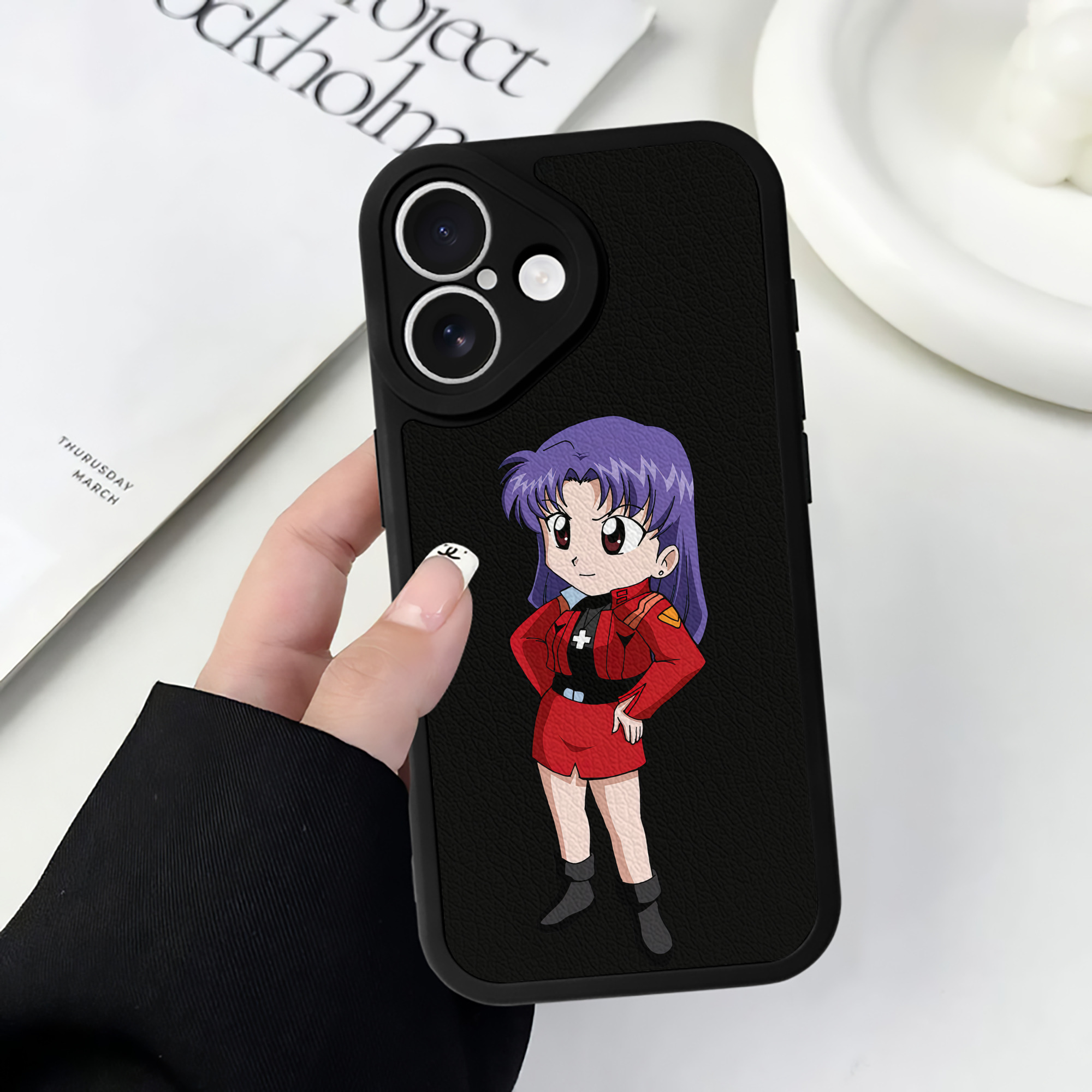 （画像用） EVA 新世紀エヴァンゲリオン 【iPhone 16シリーズ対応】シリコンスマホケース（レザー調） 材質：シリコン